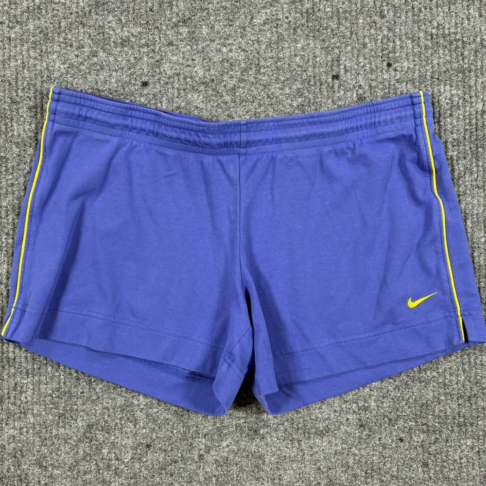Nike Performance Womens Running Shorts Size Large Purple Dri Fit Athletic
